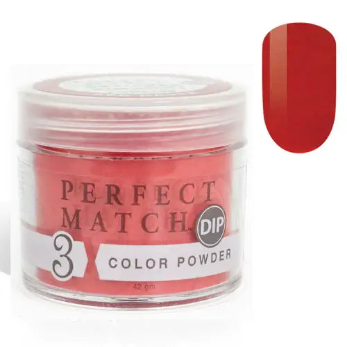 Lechat Perfect Match Dip Powder - Red Haute 1.48 oz - #PMDP189 - Premier Nail Supply 