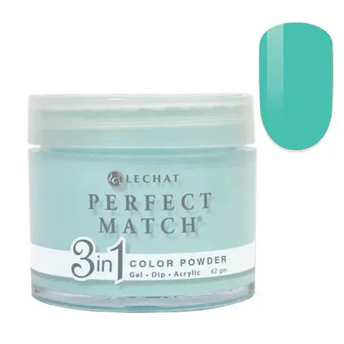 Lechat Perfect Match Dip Powder - Teal Me About It 1.48 oz - #PMDP257 - Premier Nail Supply 