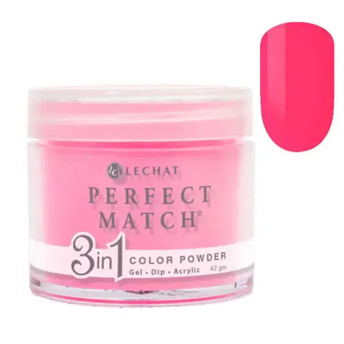 Lechat Perfect Match Dip Powder - That's Hot Pink 1.48 oz - #PMDP038 - Premier Nail Supply 