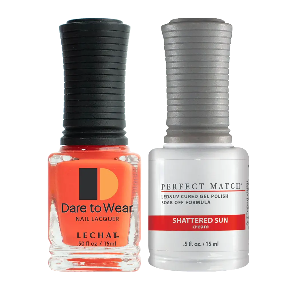 Lechat Perfect Match Gel Polish & Nail Lacquer - Shattered Sun 0.5 oz - #PMS270 - Premier Nail Supply 