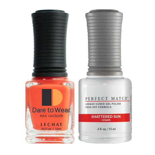 Lechat Perfect Match Gel Polish & Nail Lacquer - Shattered Sun 0.5 oz - #PMS270 - Premier Nail Supply 
