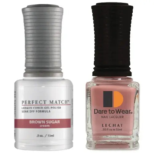 Lechat Perfect Match Gel Polish & Nail Lacquer - Brown Sugar 0.5 oz - #PMS236 - Premier Nail Supply 