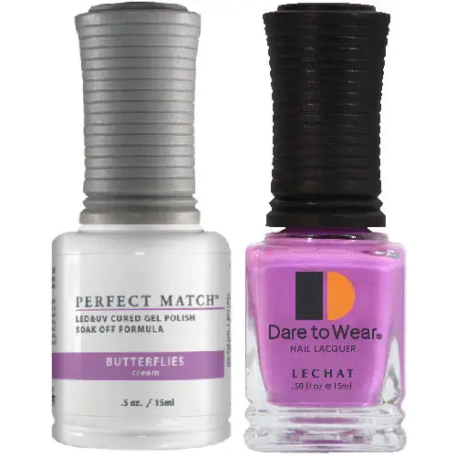 Lechat Perfect Match Gel Polish & Nail Lacquer - Butterflies 0.5 oz - #PMS048 - Premier Nail Supply 