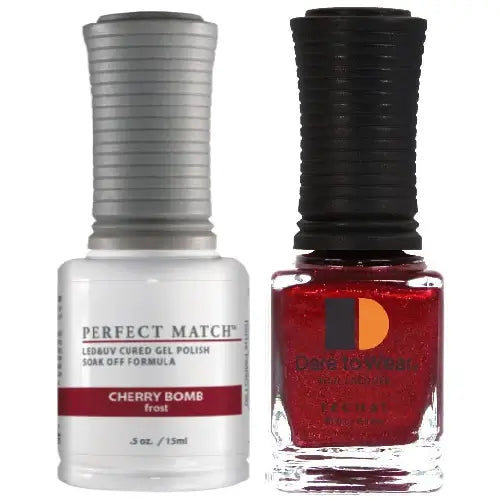 Lechat Perfect Match Gel Polish & Nail Lacquer - Cherry Bomb 0.5 oz - #PMS190 - Premier Nail Supply 