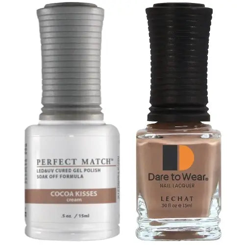 Lechat Perfect Match Gel Polish & Nail Lacquer - Cocoa Kisses 0.5 oz - #PMS216 - Premier Nail Supply 
