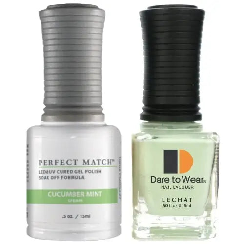 Lechat Perfect Match Gel Polish & Nail Lacquer - Cucumber Mint 0.5 oz - #PMS227 - Premier Nail Supply 