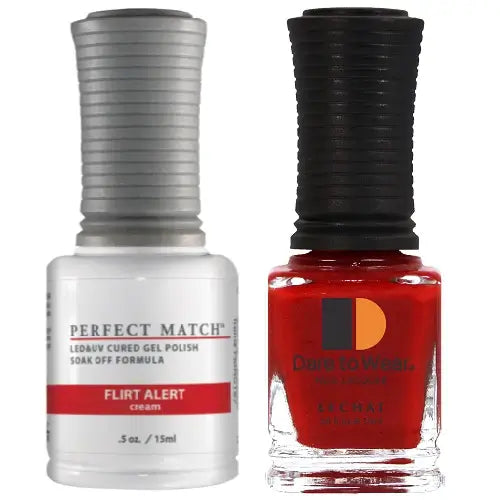Lechat Perfect Match Gel Polish & Nail Lacquer - Flirt Alert 0.5 oz - #PMS187 - Premier Nail Supply 