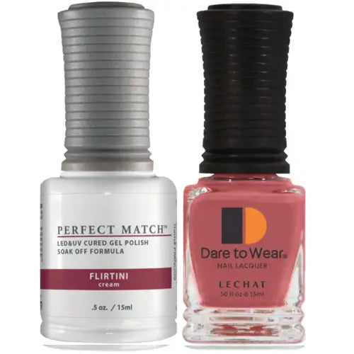Lechat Perfect Match Gel Polish & Nail Lacquer - Flirtini 0.5 oz - #PMS009 - Premier Nail Supply 