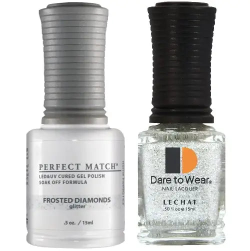 Lechat Perfect Match Gel Polish & Nail Lacquer - Frosted Diamonds 0.5 oz - #PMS163 - Premier Nail Supply 