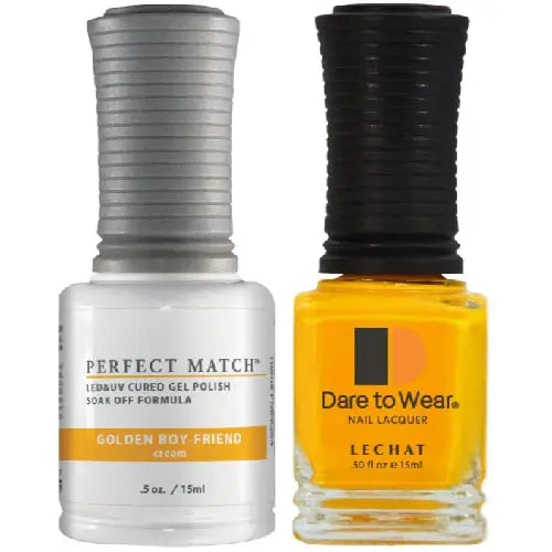 Lechat Perfect Match Gel Polish & Nail Lacquer - Golden Boy-Friend 0.5 oz - #PMS64 - Premier Nail Supply 
