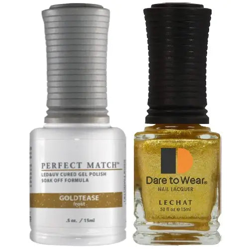 Lechat Perfect Match Gel Polish & Nail Lacquer - Goldtease 0.5 oz - #PMS181 - Premier Nail Supply 