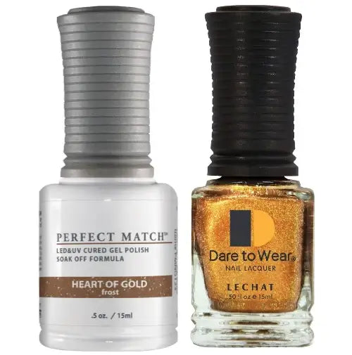 Lechat Perfect Match Gel Polish & Nail Lacquer - Heart Of Gold 0.5 oz - #PMS123 - Premier Nail Supply 
