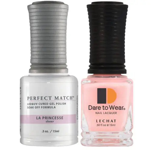 Lechat Perfect Match Gel Polish & Nail Lacquer - La Princesse 0.5 oz - #PMS013 - Premier Nail Supply 
