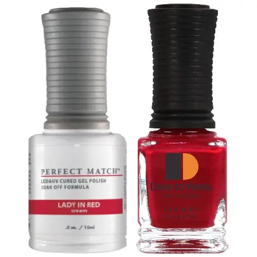 Lechat Perfect Match Gel Polish & Nail Lacquer - Lady In Red -#PMS188 - Premier Nail Supply 