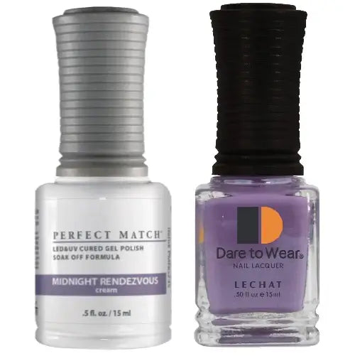 Lechat Perfect Match Gel Polish & Nail Lacquer - Midnight Rendezous 0.5 oz - #PMS245 - Premier Nail Supply 