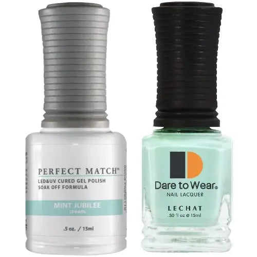 Lechat Perfect Match Gel Polish & Nail Lacquer - Mint Jubilee 0.5 oz - #PMS116 - Premier Nail Supply 