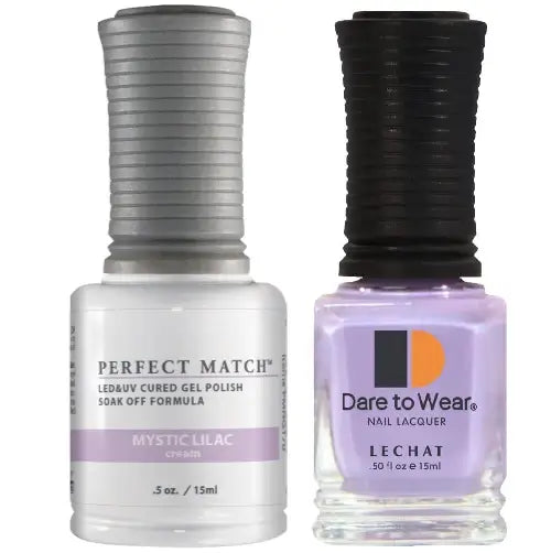 Lechat Perfect Match Gel Polish & Nail Lacquer - Mystic Lilac 0.5 oz - #PMS170 - Premier Nail Supply 