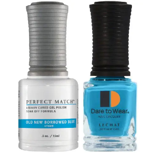 Lechat Perfect Match Gel Polish & Nail Lacquer - Old,New,Borrowed,Blue 0.5 oz - #PMS51 - Premier Nail Supply 