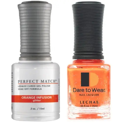 Lechat Perfect Match Gel Polish & Nail Lacquer - Orange Infusion 0.5 oz - #PMS254 - Premier Nail Supply 