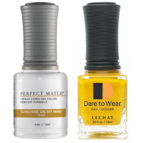Lechat Perfect Match Gel Polish & Nail Lacquer - Sunshine On My Mind 0.5 oz - #PMS255 - Premier Nail Supply 