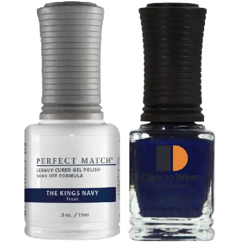 Lechat Perfect Match Gel Polish & Nail Lacquer - The King'S Navy 0.5 oz - #PMS74 - Premier Nail Supply 