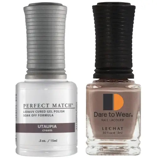 Lechat Perfect Match Gel Polish & Nail Lacquer - Utaupia 0.5 oz - #PMS114 - Premier Nail Supply 