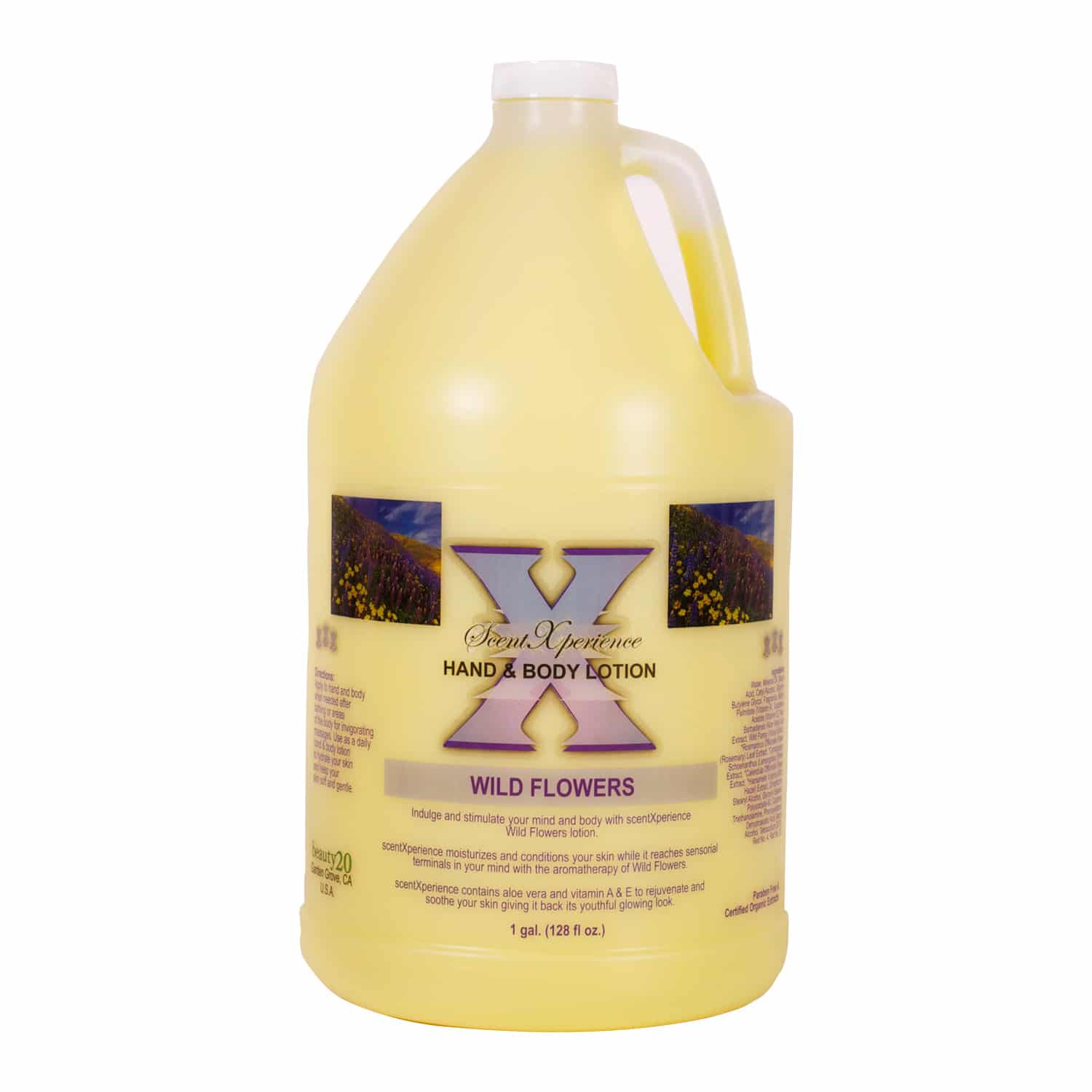Scent Xperience Lotion Wild Flower 1Gal  - #092302 - Premier Nail Supply 