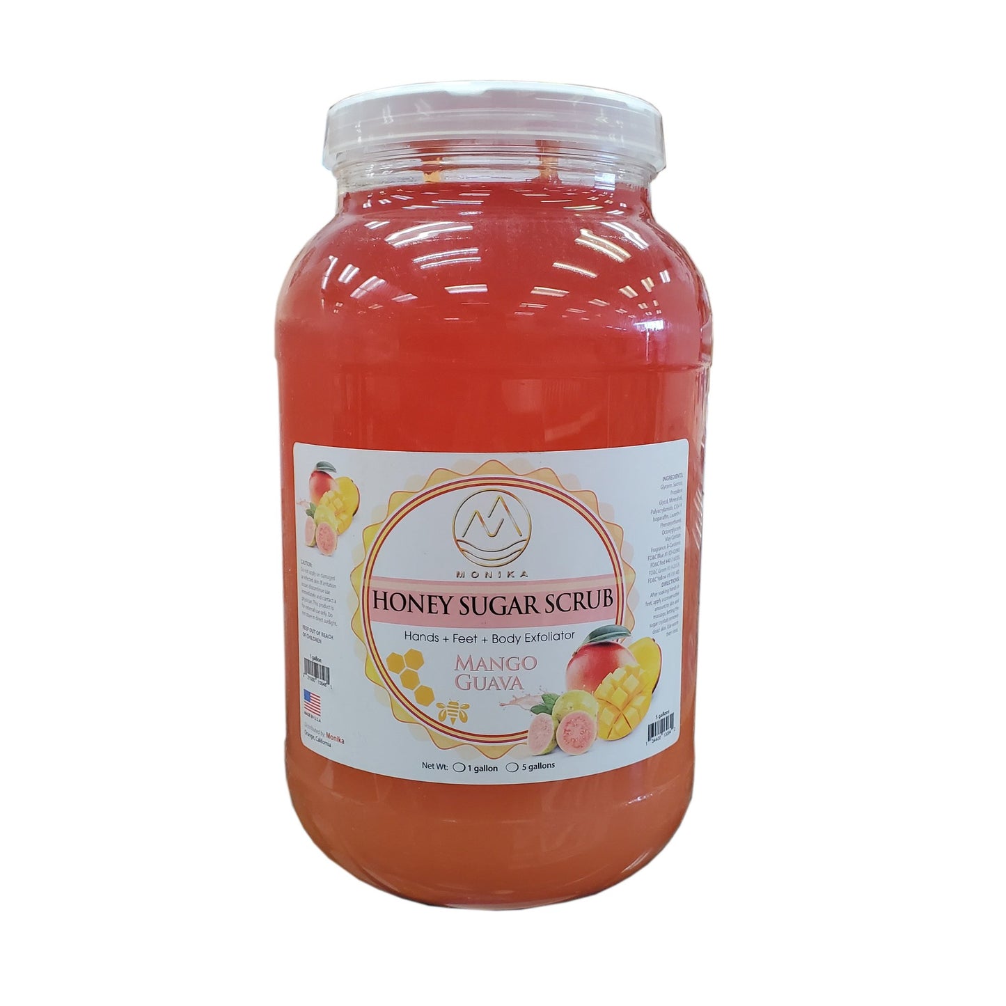 Monika Honey Sugar Scrub Mango Guava Gallon - Premier Nail Supply 