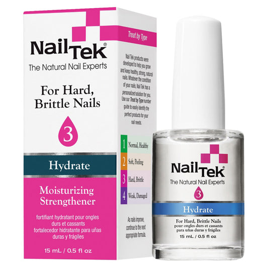 Nail Tek - Hydrate 3 - For Hard, Brittle Nail 0.5 oz - Premier Nail Supply 