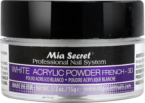 Mia Secret - White Acrylic Acrylic Powder  2 oz - #PL430-W - Premier Nail Supply 
