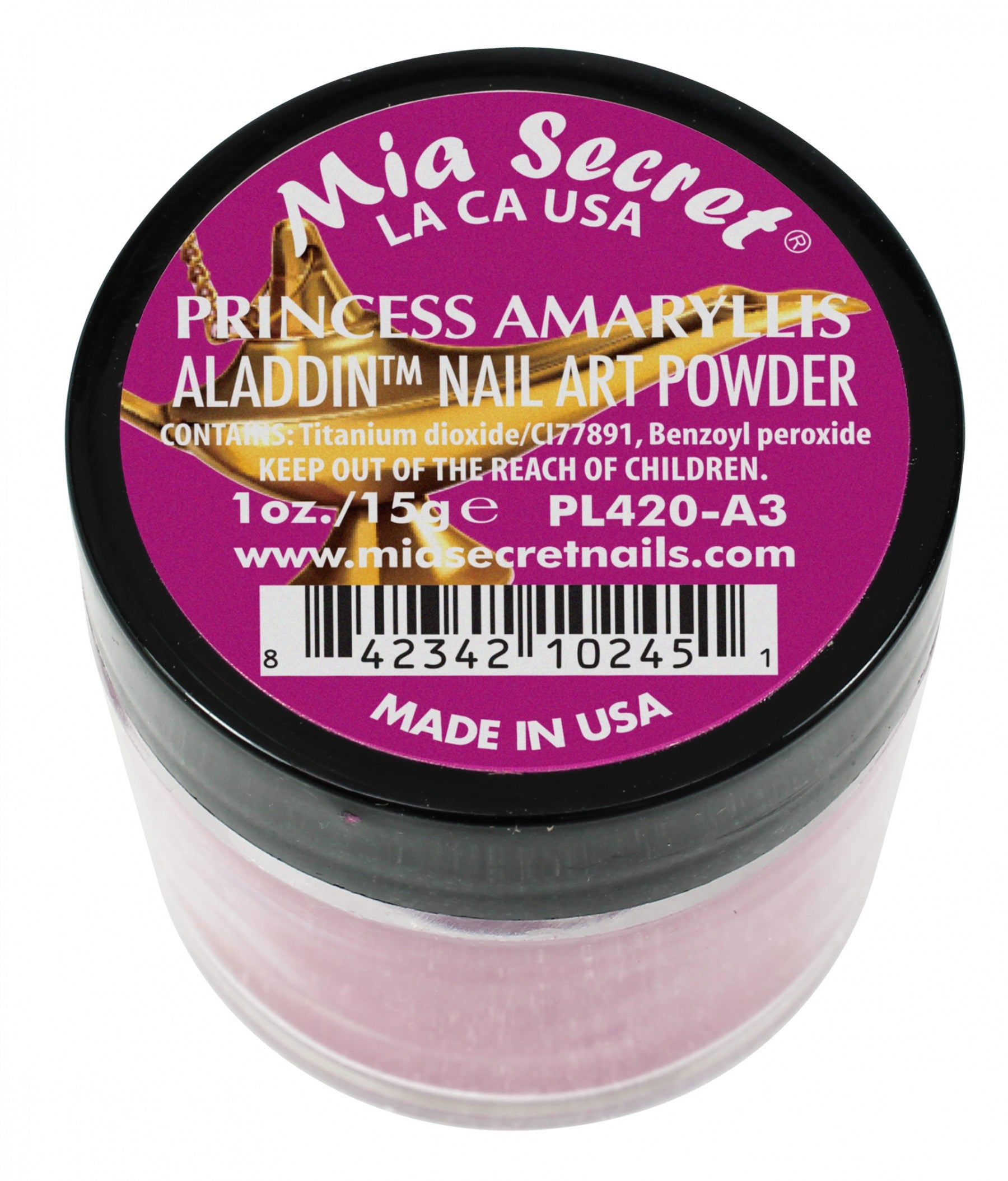 Mia Secret - Princess Amaryllis  Aladdin  Acrylic Powder 1 oz - #PL420-A3 - Premier Nail Supply 