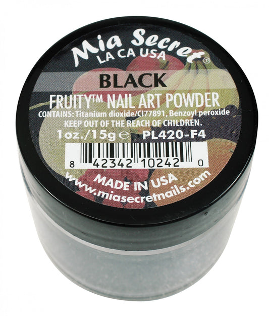 Mia Secret - Black Fruity Acrylic Powder 1 oz - #PL420-F4 - Premier Nail Supply 