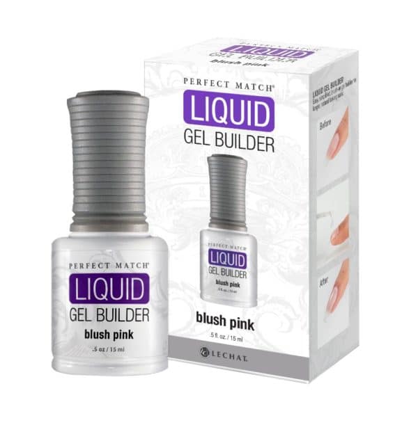 LeChat Perfect Match Liquid Gel Builder Brush Pink - #LGB02 - Premier Nail Supply 
