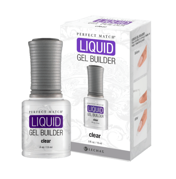 LeChat Perfect Match Liquid Gel Builder Brush Clear - #LGB01 - Premier Nail Supply 