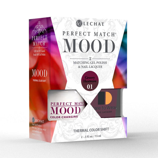 Lechat Perfect Match Mood Color Changing Gel Polish - Groovy Heat Wave 0.5 oz - #PMMDS01 - Premier Nail Supply 