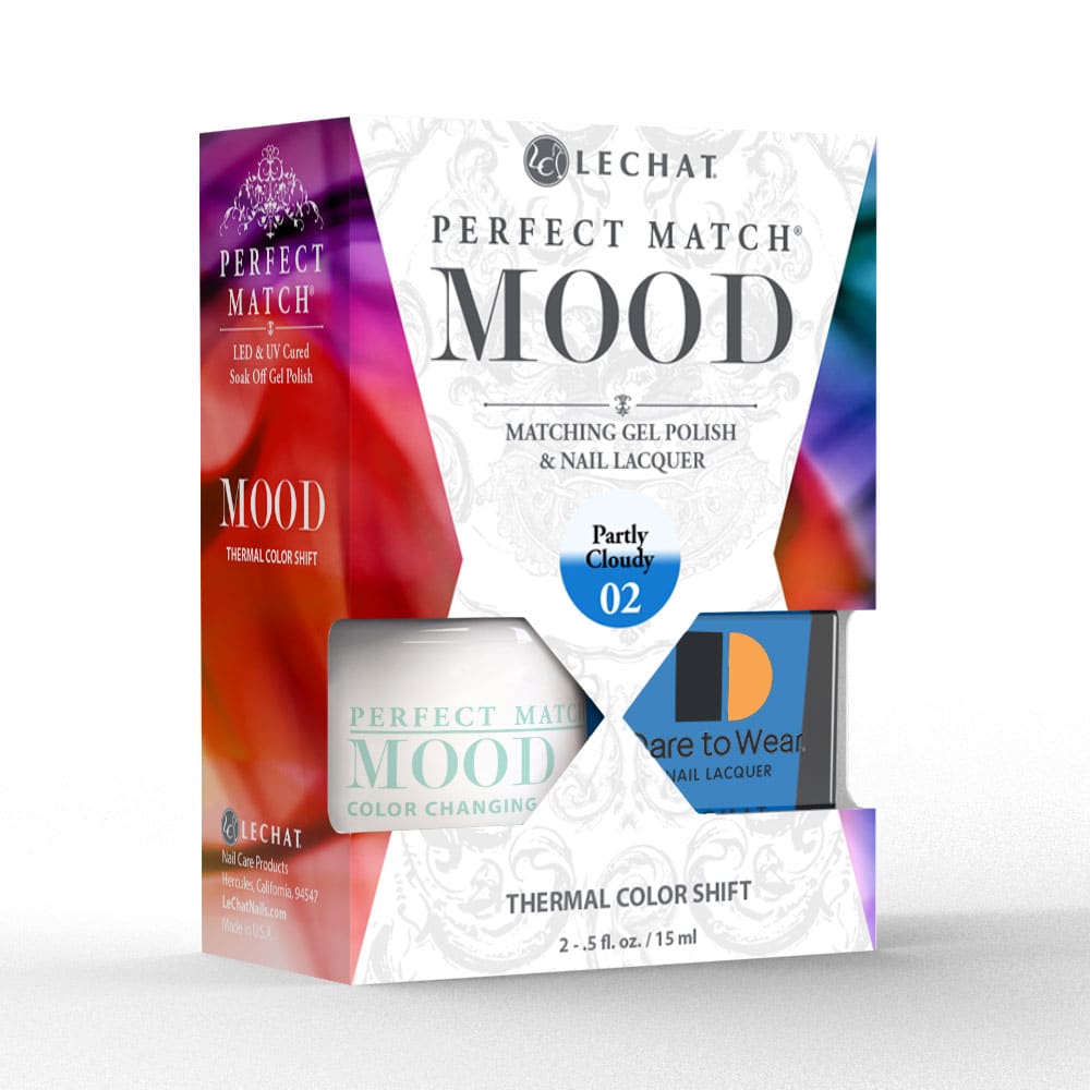 Lechat Perfect Match Mood Color Changing Gel Polish - Partly Cloudy 0.5 oz - #PMMDS02 - Premier Nail Supply 