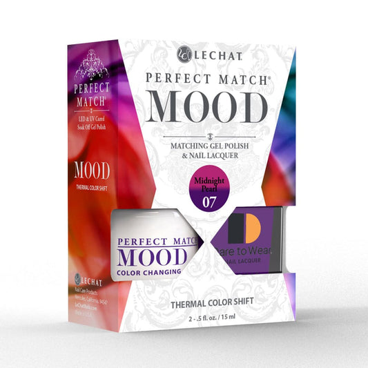 Lechat Perfect Match Mood Color Changing Gel Polish - Midnight Pearl 0.5 oz - #PMMDS07 - Premier Nail Supply 