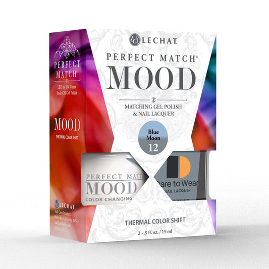 Lechat Perfect Match Mood Color Changing Gel Polish - Blue Moon 0.5 oz - #PMMDS12 - Premier Nail Supply 
