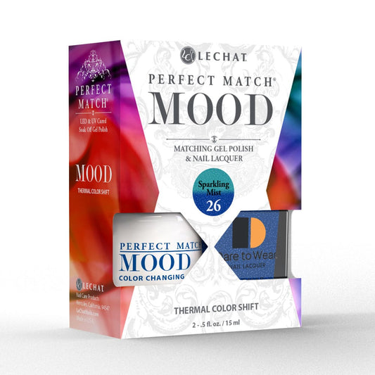 Lechat Perfect Match Mood Color Changing Gel Polish - Sparkling Mist 0.5 oz - #PMMDS26 - Premier Nail Supply 