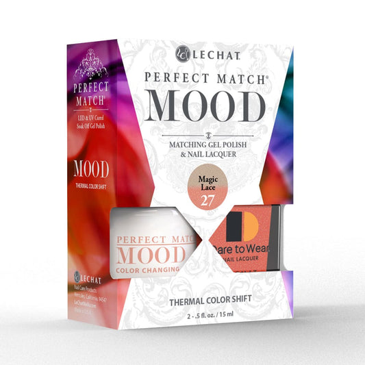 Lechat Perfect Match Mood Color Changing Gel Polish - Magic Lace 0.5 oz - #PMMDS27 - Premier Nail Supply 