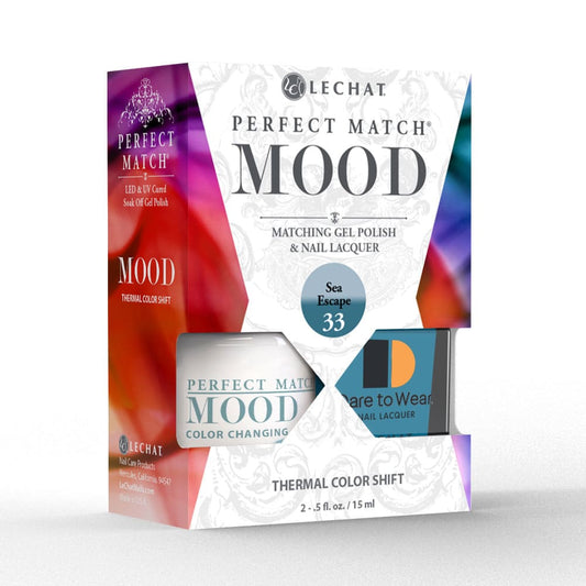 Lechat Perfect Match Mood Color Changing Gel Polish - Sea Escape 0.5 oz - #PMMDS33 - Premier Nail Supply 