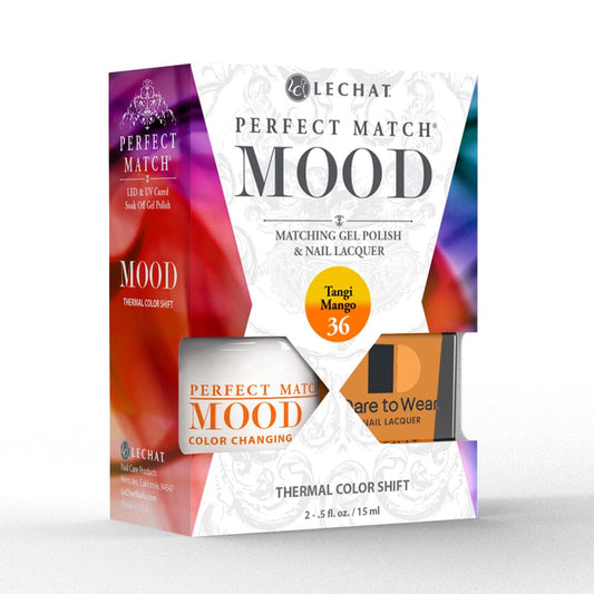 Lechat Perfect Match Mood Color Changing Gel Polish - Tangi Mango 0.5 oz - #PMMDS36 - Premier Nail Supply 