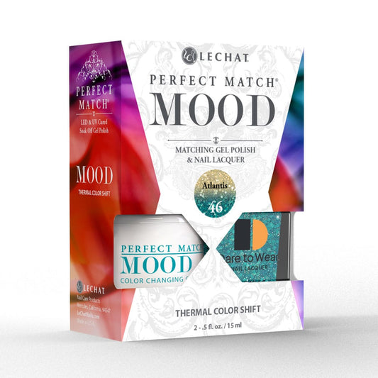 Lechat Perfect Match Mood Color Changing Gel Polish - Atlantis 0.5 oz - #PMMDS46 - Premier Nail Supply 