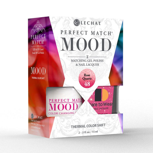 Lechat Perfect Match Mood Color Changing Gel Polish - Rose Quartz 0.5 oz - #PMMDS48 - Premier Nail Supply 