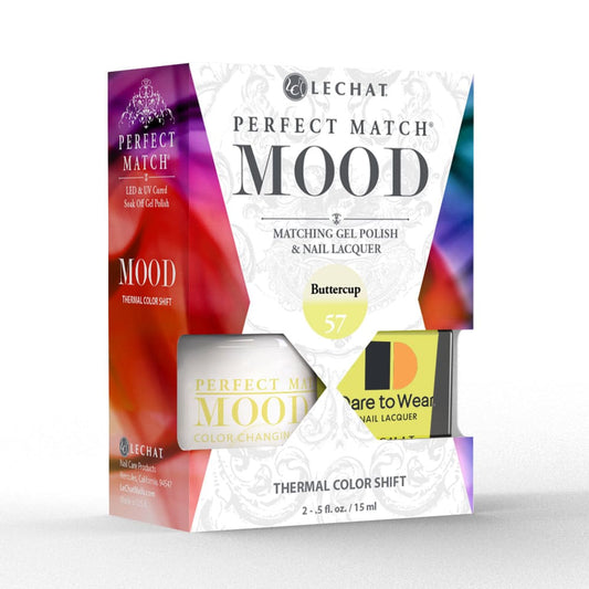 Lechat Perfect Match Mood Color Changing Gel Polish - Buttercup 0.5 oz - #PMMDS57 - Premier Nail Supply 