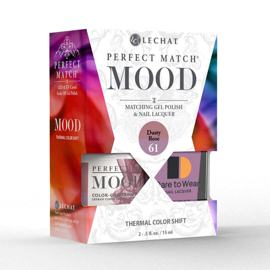 Lechat Perfect Match Mood Color Changing Gel Polish - Dusty Rose 0.5 oz - #PMMDS61 - Premier Nail Supply 
