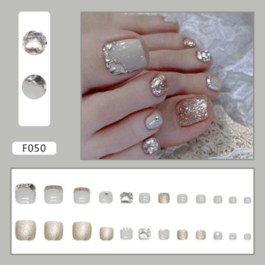 Press On Nail On Pedicure SparklingSoul F050 Beyond Beauty Page