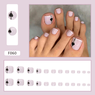 Press On Nail On Pedicure RadiantVibes F060 Beyond Beauty Page
