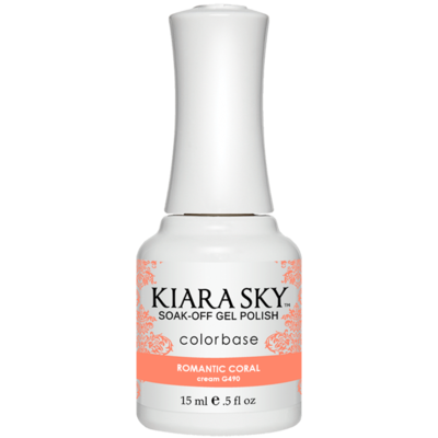 Kiara Sky Gelcolor - Romantic Coral 0.5 oz - #G490 - Premier Nail Supply 