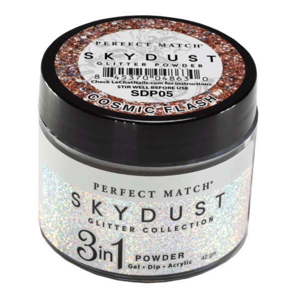 Perfect Match Glitter Powder - Cosmic Flash 42 gram - #SDP05 - Premier Nail Supply 